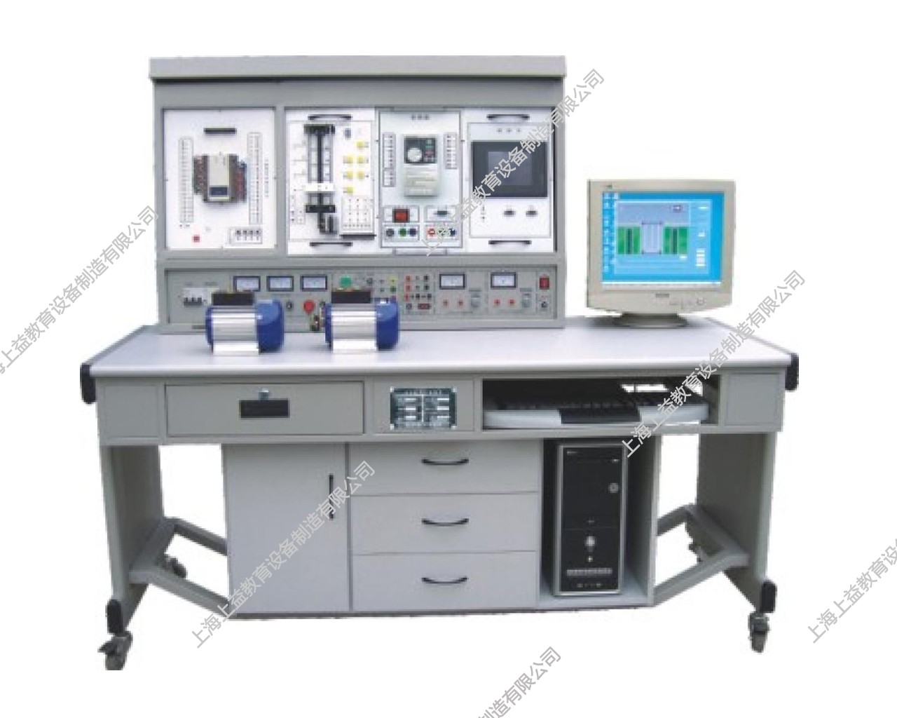 SYPLC-104B網絡型PLC可編程控制器/變頻調速/電氣控制及單片機綜合實驗裝置（PLC、變頻器、觸摸屏、電氣控制、單片機）