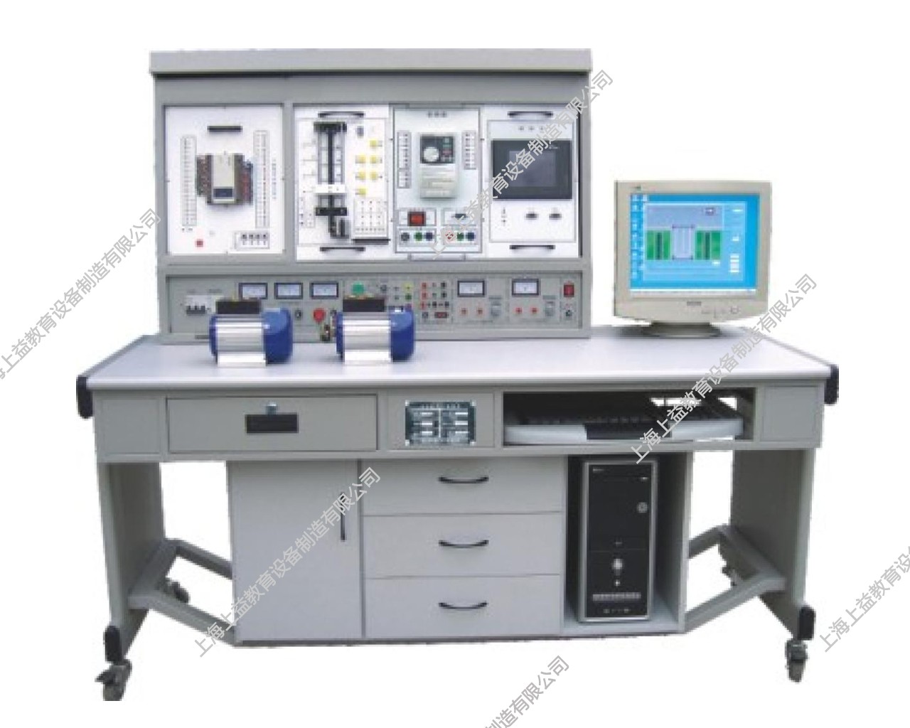 SYPLC-104C網絡型PLC可編程控制器/變頻調速/電氣控制及微機接口綜合實驗裝置（PLC、變頻器、觸摸屏、電氣控制、微機接口）