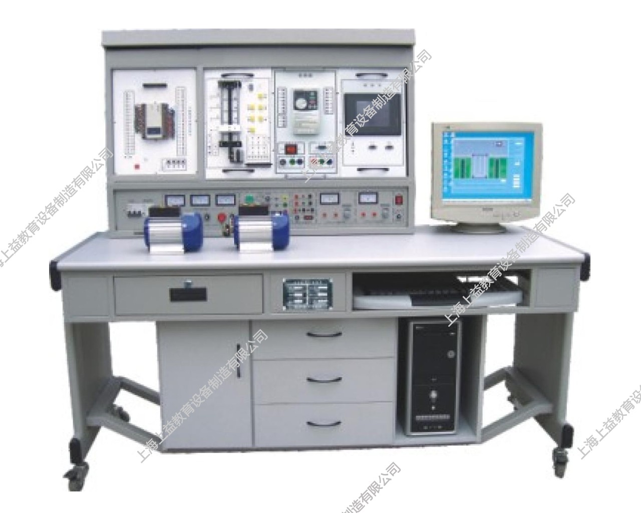 SYPLC-104A網絡型PLC可編程控制器/變頻調速及電氣控制實驗裝置（PLC、變頻器、觸摸屏、電氣控制）